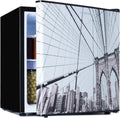 Réfrigérateur-Congélateur KLARSTEIN CoolArt, Design Urbain, Thermostat 5 Niveaux, Capacité 45L