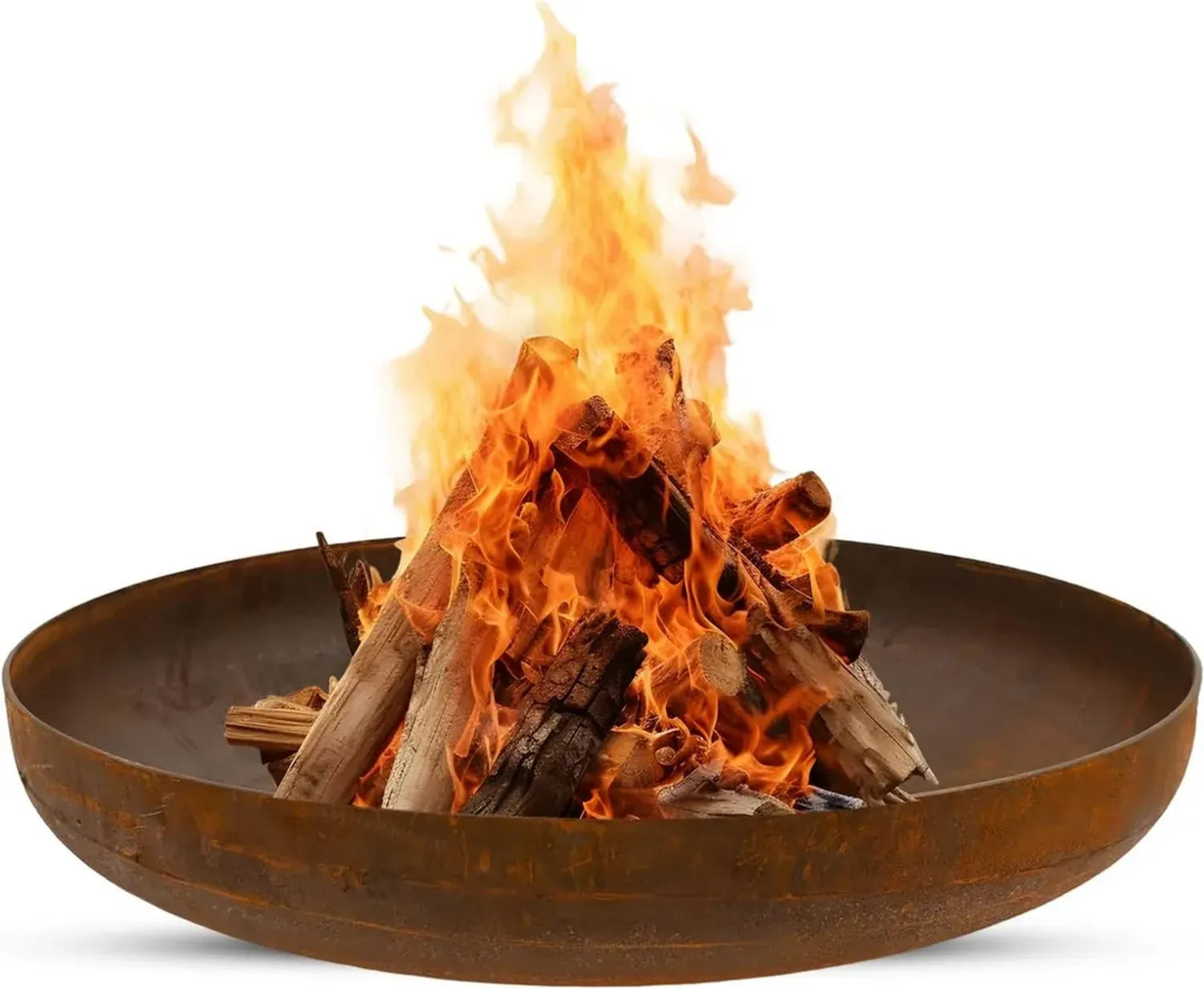 BonFeu BonBowl Brasero de Jardin - Barbecue en Acier Corten de 80 cm pour Moments Conviviaux