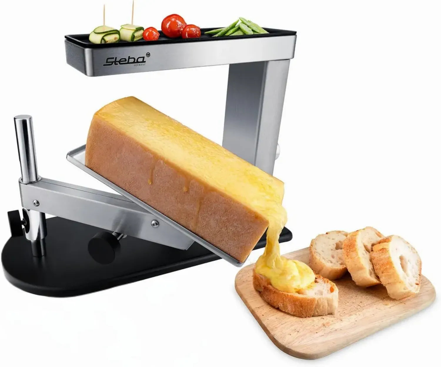 Steba RC 210 Raclette en Acier Inoxydable, Style Suisse