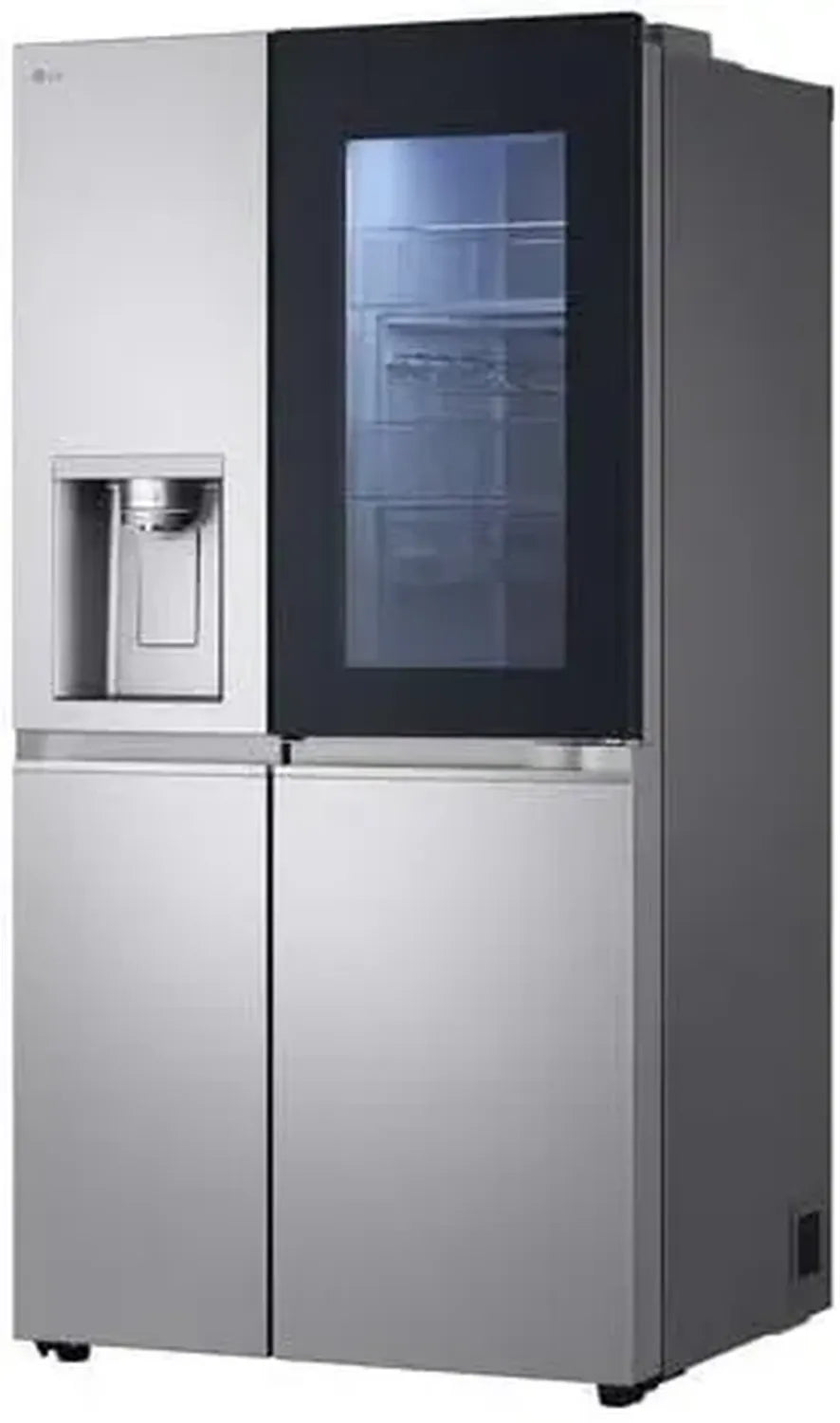 Réfrigérateur américain LG avec écran tactile, 601L, inox