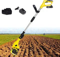 Motobineuse Électrique Sans Fil 20V avec Batterie, Profondeur de 16cm, Idéale pour Jardins et Potagers