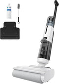 Aspirateur Sans Fil JONR ED12 Lite, Nettoyage Humide et Sec, Batterie Rechargeable, Brosse pour Bords, Fonction Autonettoyante, Spécial Sols Durs et Poils d'Animaux