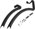 Silencieux d'Échappement Moto en Acier Inoxydable pour Yamaha V-Star 400 650, Chromé/Noir