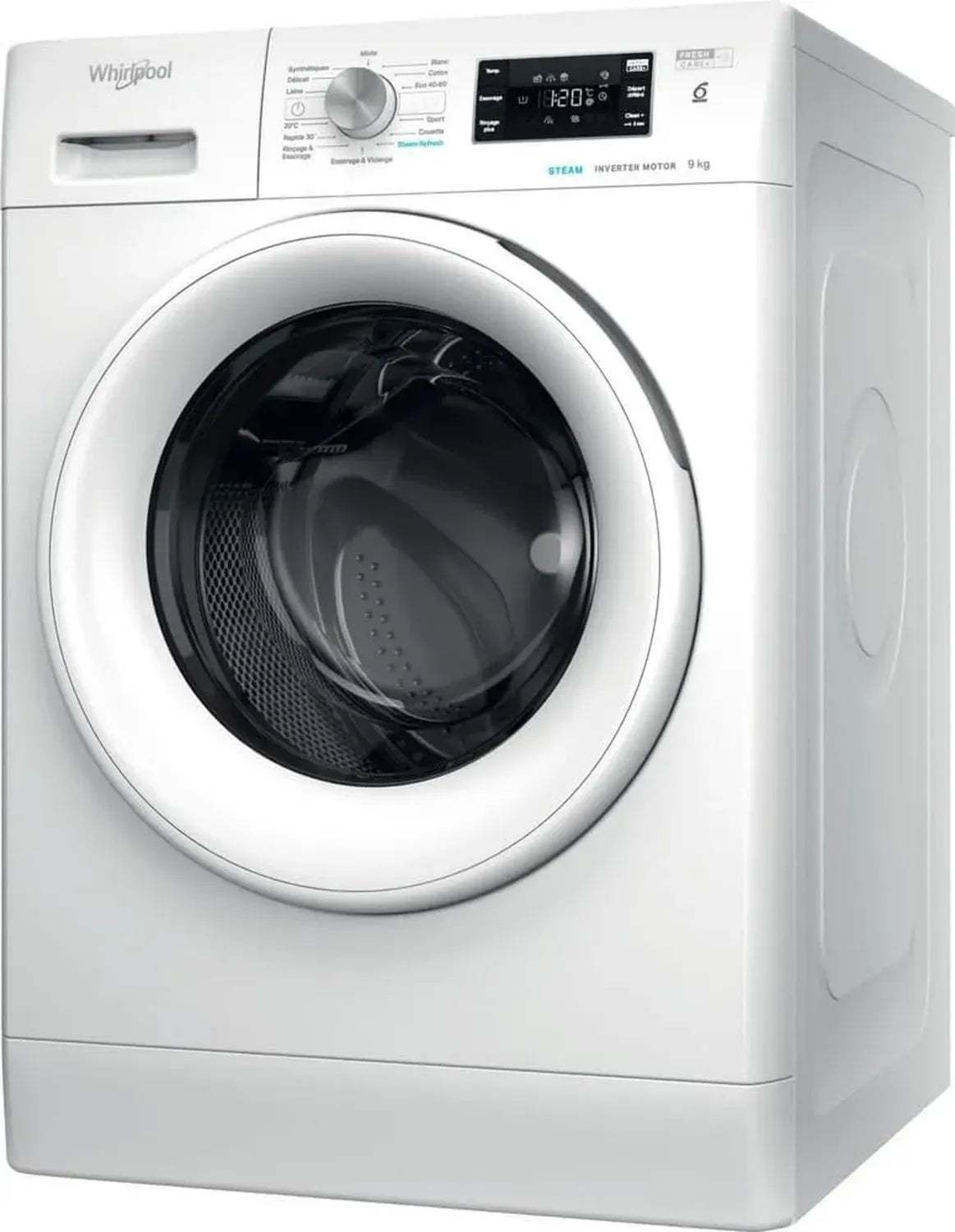 WHIRLPOOL Machine à laver Frontale 9kg FFBS9479WVFR