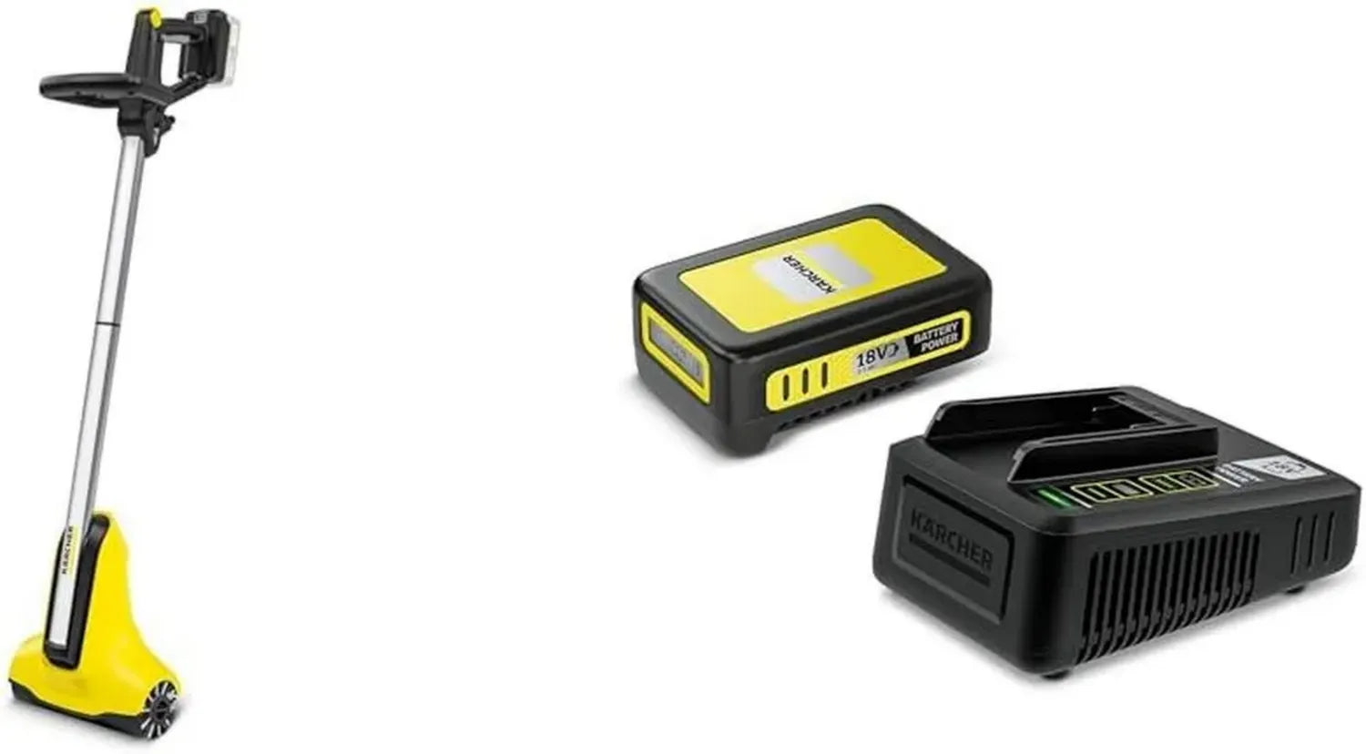 Kärcher Nettoyeur de Terrasse sans Fil 18V PCL 3-18 avec Batterie et Chargeur
