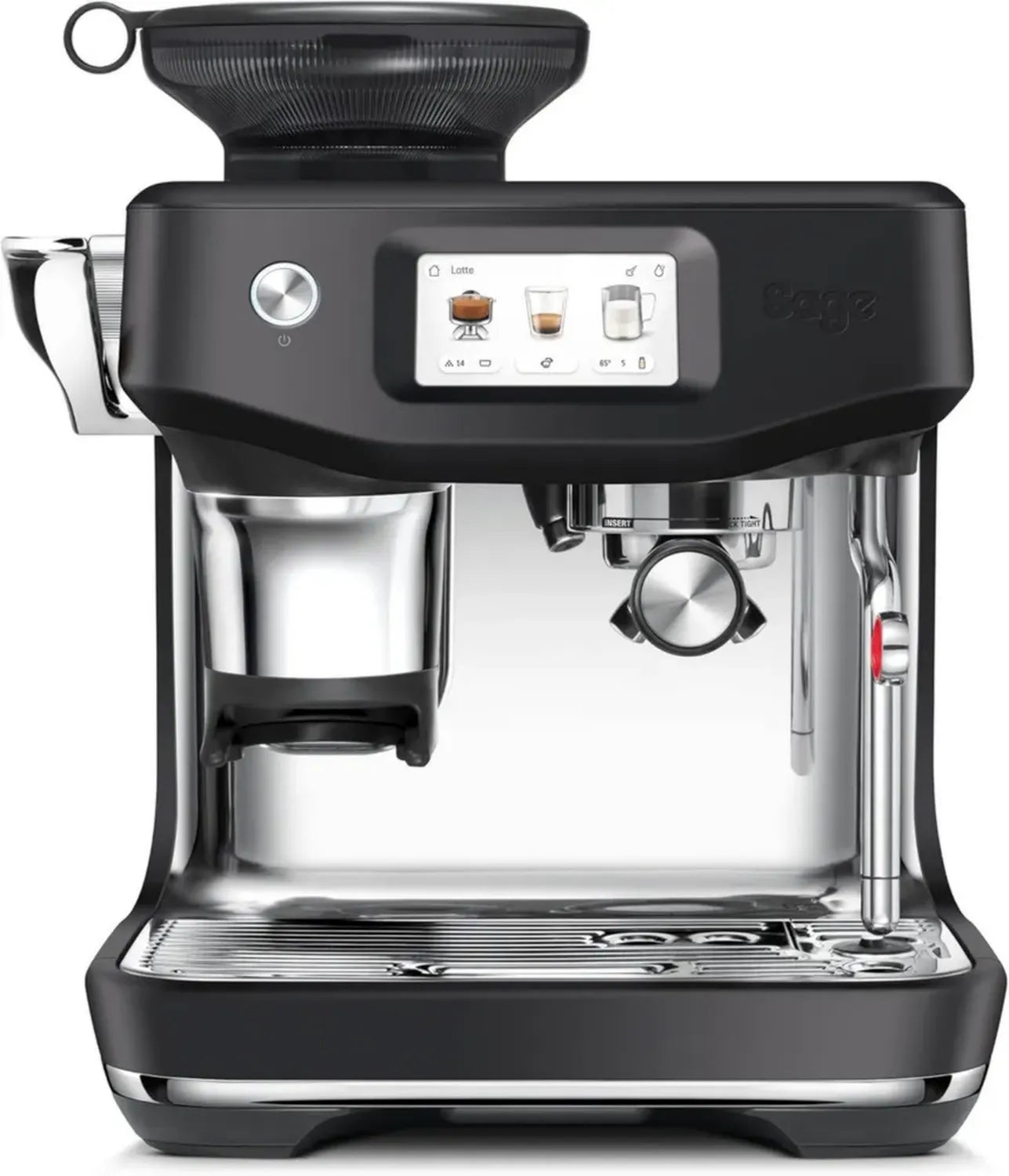 Sage - Machine à Café Barista Touch - Mousseur Auto, Moulin Intégré, Brew Froid - Dosage Intell, Tassage Facil, Truffe Noire