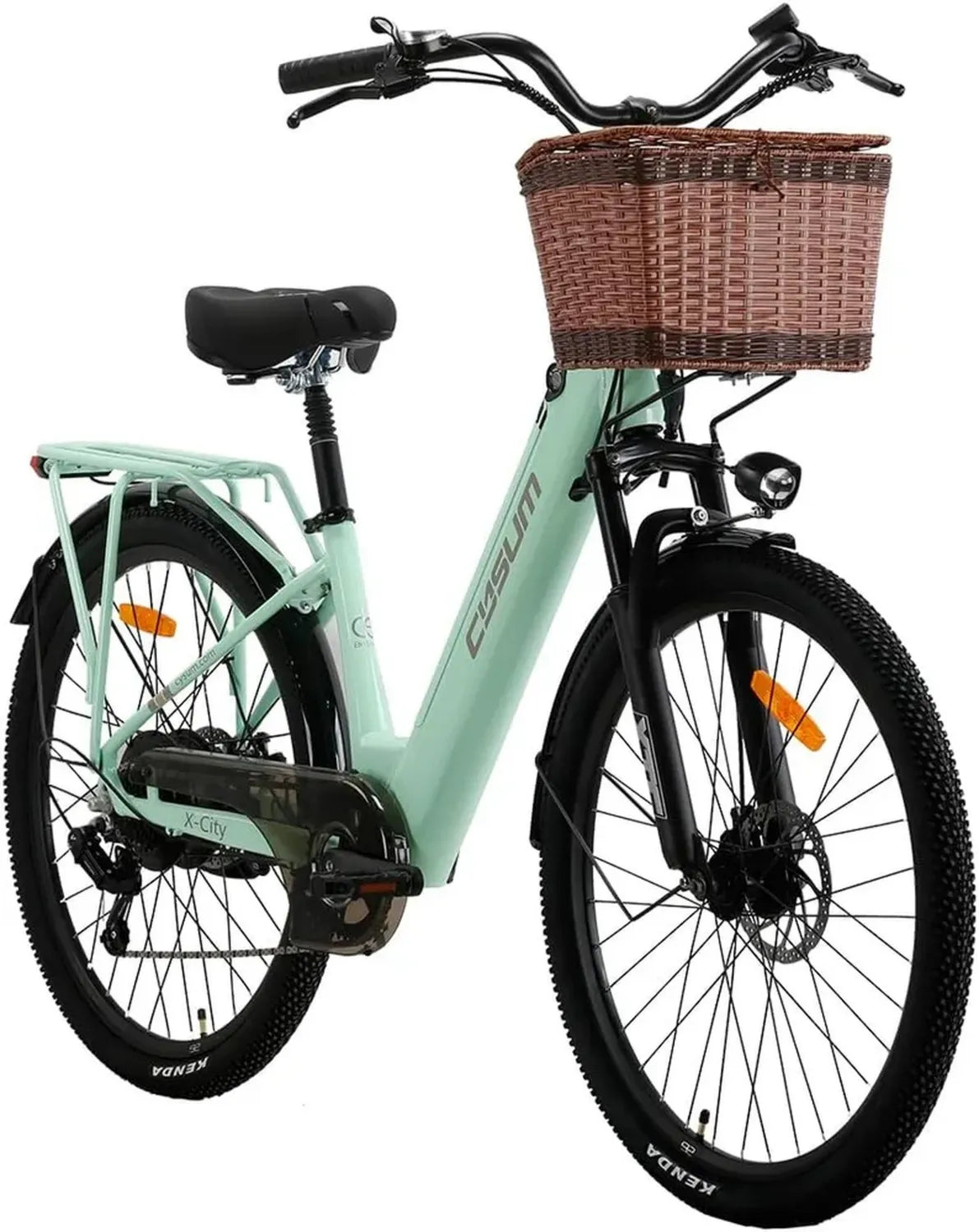 Vélo Électrique Urbain 26'' pour Adultes avec Batterie Lithium 48V, Moteur 250W