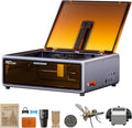 Graveur Laser Creality Falcon A1 10W avec Assistance Pneumatique, Pré-assemblé, Vitesse 600 mm/s, Positionnement HD, Reconnaissance Matériaux