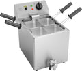 Cuiseur à Pâtes Électrique Inox 8L 3150W avec Vidange et 4 Paniers Argent - METRO Professional