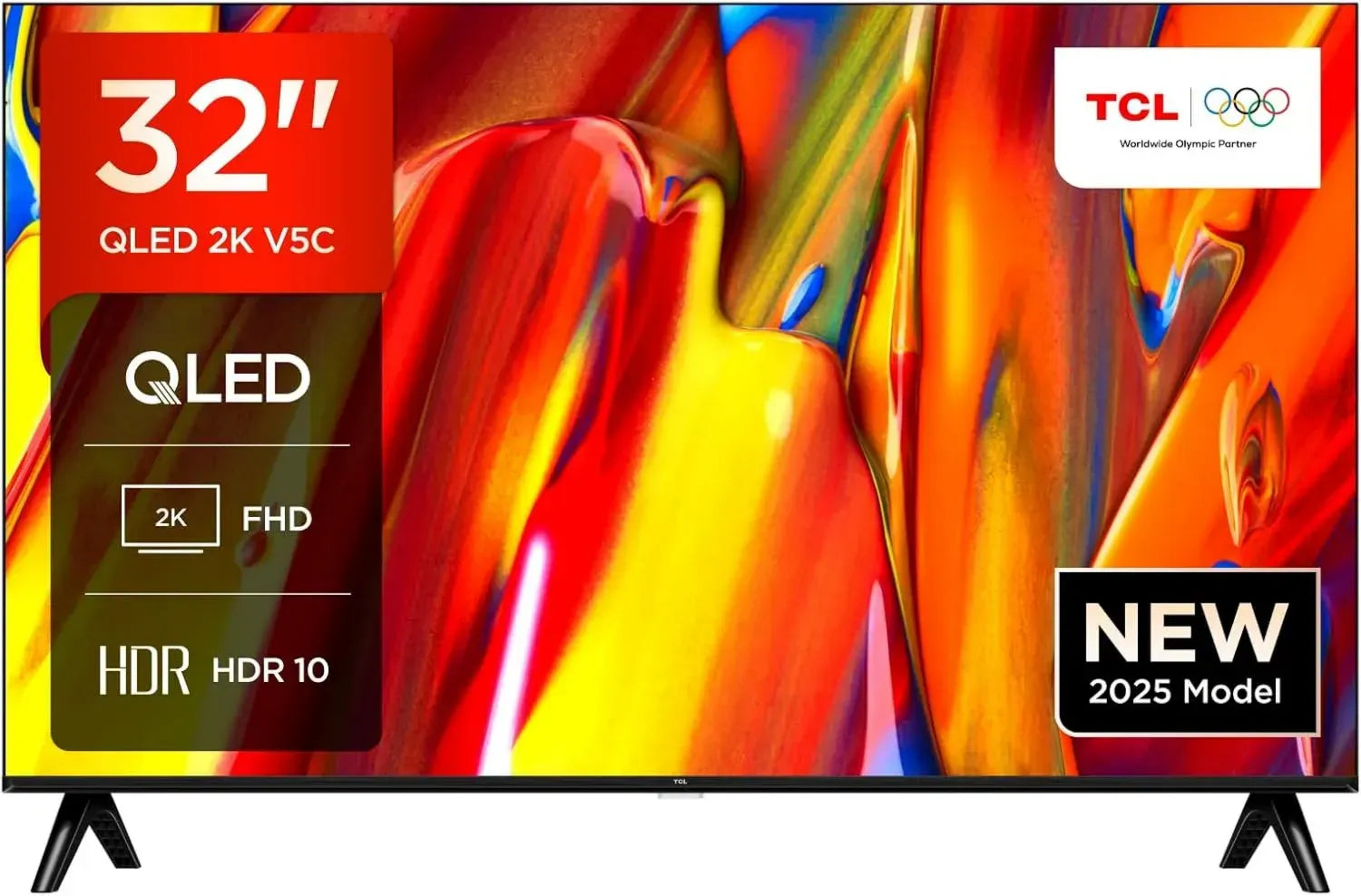 TCL 32V5C - Téléviseur QLED Smart LED 32' Full HD avec Android TV, HDR et Google Cast