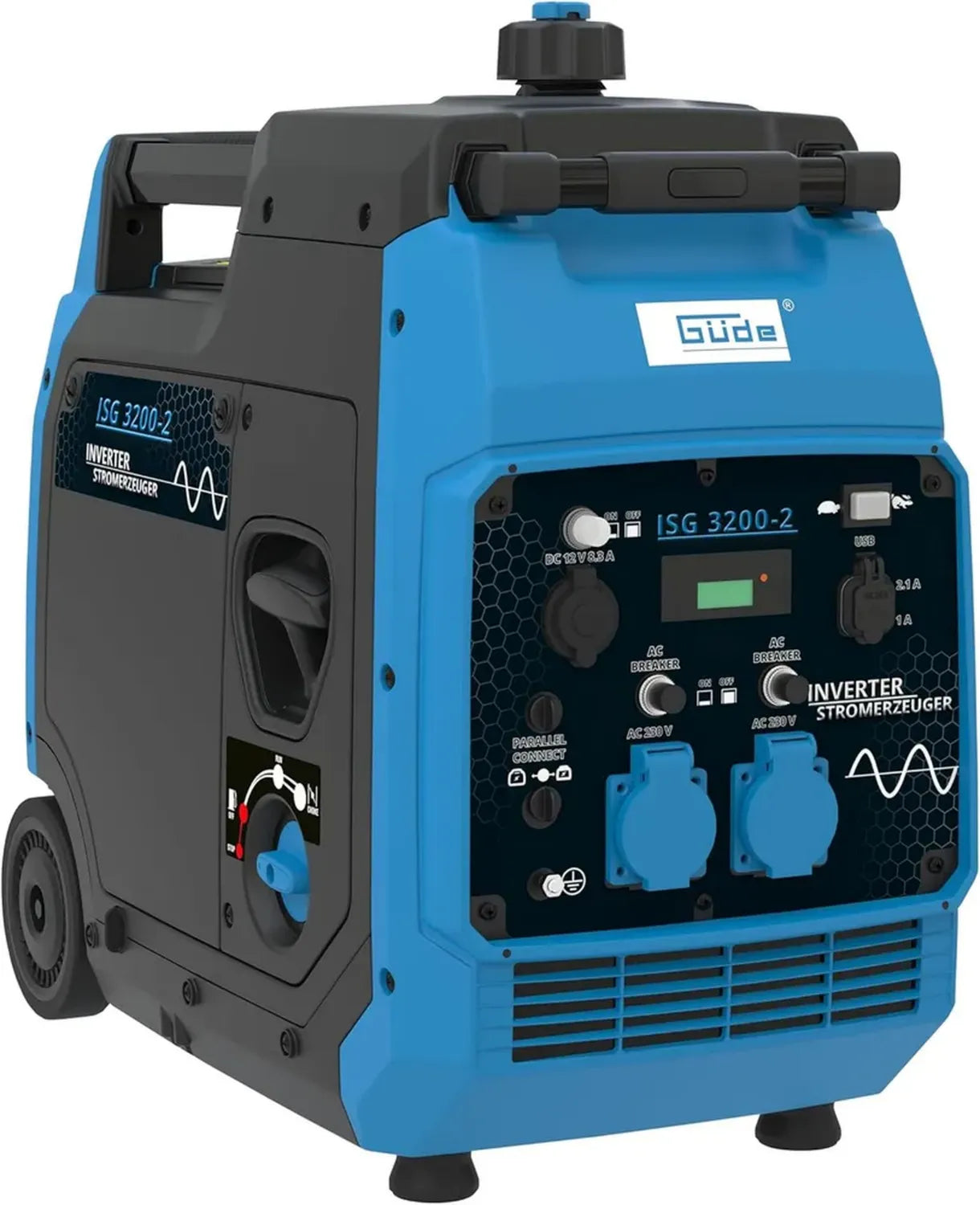 Générateur Inverter Güde ISG 3200-2 - 3200W, 230V, USB - Pour Appareils Sensibles