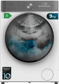 Cecotec Lave-linge Frontal 9 kg Inverter 1400 tr/min, 16 Programmes, Écran Tactile XXL, SteamMax, Sécurité Enfants