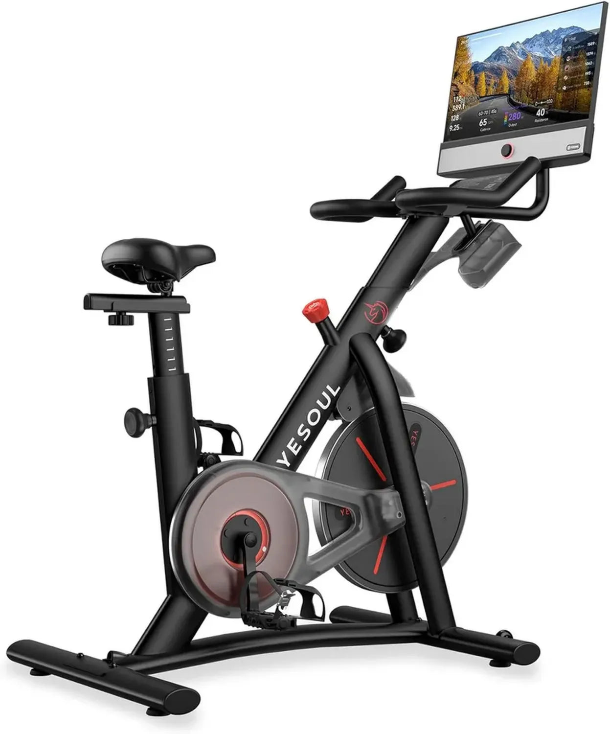 Vélo d'Appartement Yesoul G1M Plus avec Écran HD 21,5' - Spinning Stationnaire pour Entraînement Cardio à Domicile