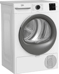 Sèche-linge Beko 8kg à Pompe à Chaleur - Programme Hygiène & Express, Hypoallergénique, 15 Programmes, Blanc