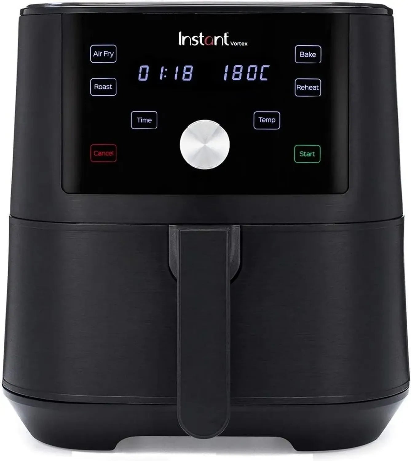 Friteuse Électrique Sans Huile 4-en-1, 5.7L, 1700W, Noir