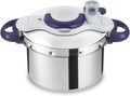 Autocuiseur Seb Clipsominut' Perfect 6L avec Minuteur et Livre de Recettes - Compatible Induction, Made in France, Violet