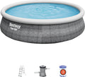 Piscine autoportante Fast Set en rotin 4,57 x 1,07 m - Bestway