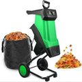 Broyeur de Végétaux Électrique 4000 RPM avec Trémie 4 cm et Sac 50L, Inclut Poussoir, Idéal pour Branches et Feuilles de Jardin
