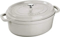 Cocotte Ovale en Fonte 27 cm Truffe Blanche - STAUB
