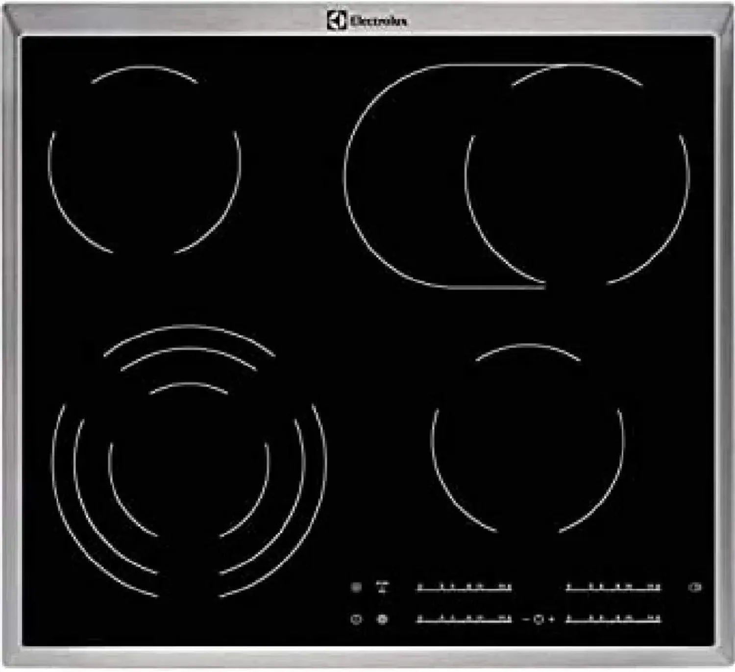 Plaque de cuisson encastrable Electrolux EHF46547XK - Céramique noire - 4 zones