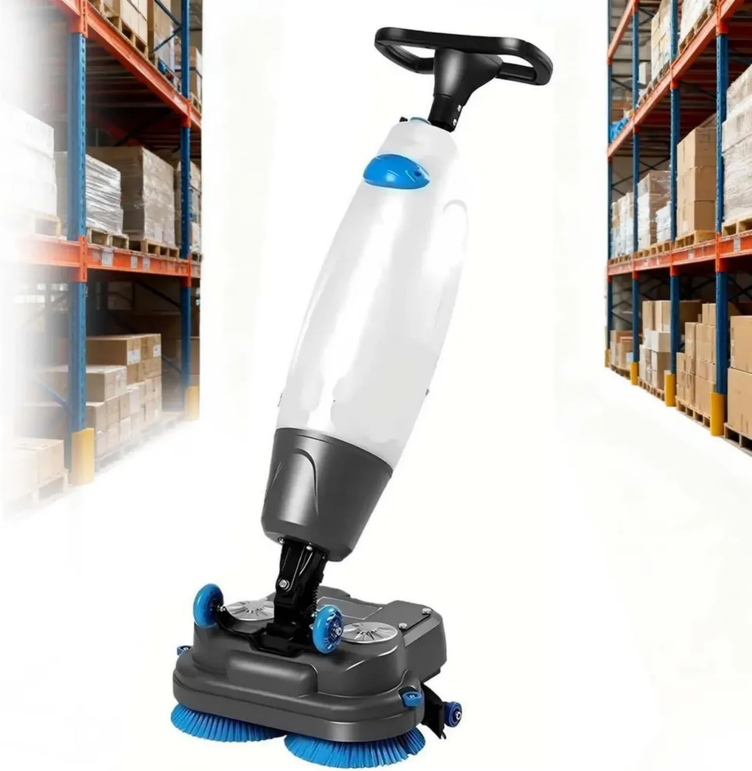 Autolaveuse 3-en-1 Électrique pour Sols – Lave, Sèche, 17' 13000 ft²/h, Batterie 80 min, Réservoir Double, Léger 18 kg