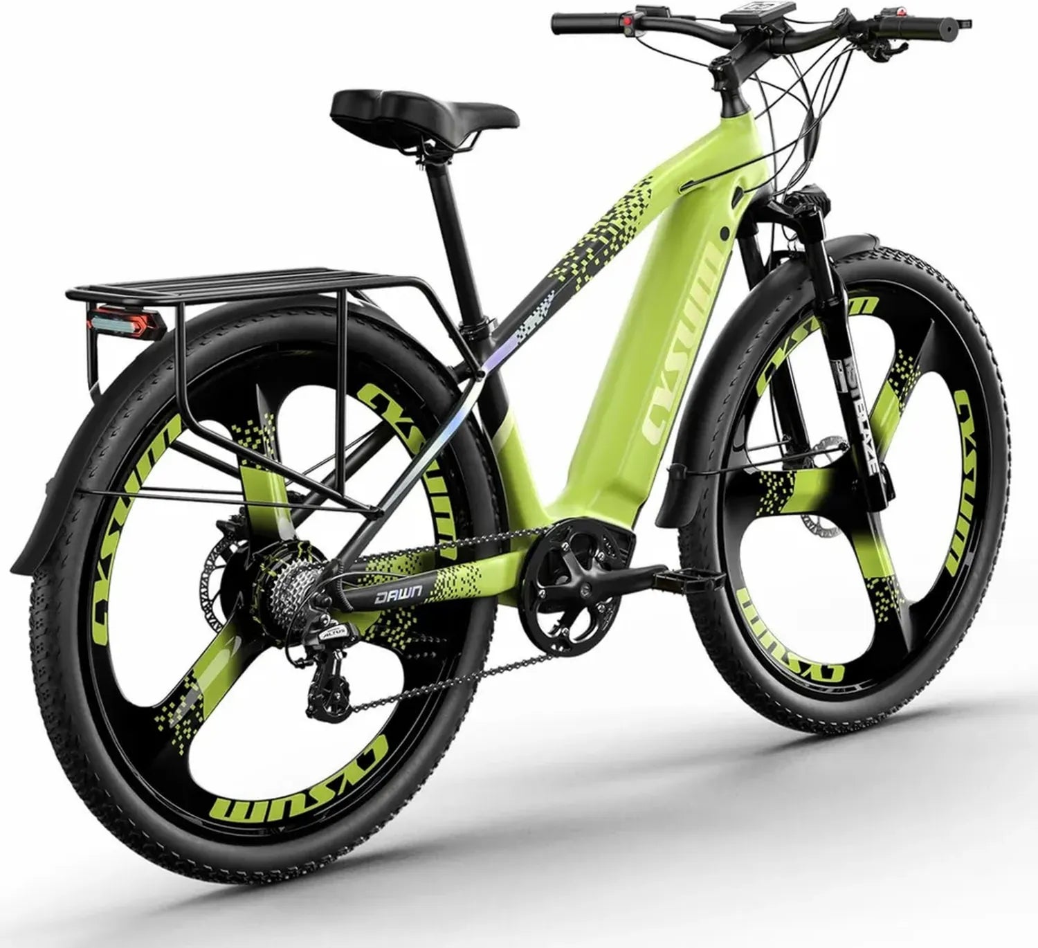 Vélo Électrique Adulte 29'' Cysum, VTT Lithium 48V 15Ah, Moteur 250W 25km/h, Autonomie Jusqu'à 120km, Freins Hydrauliques