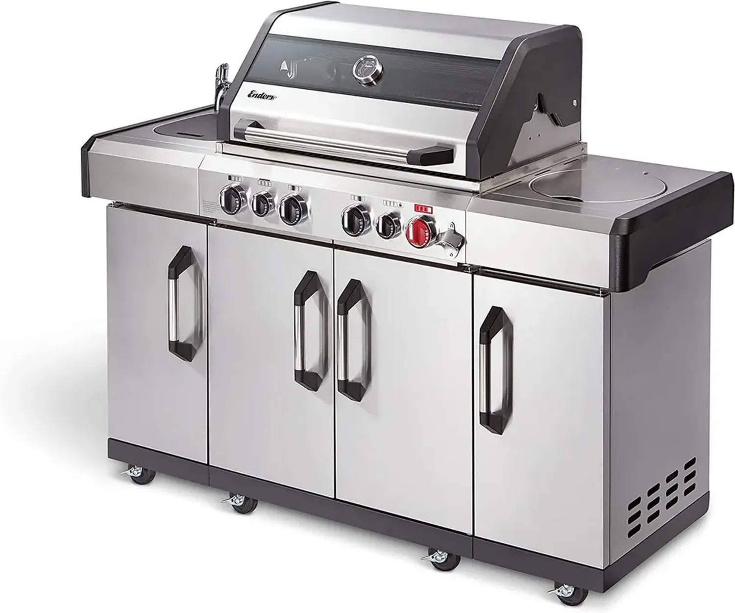 Barbecue à gaz Enders Kansas II Pro 4 SIK Turbo avec 4 brûleurs et grilles émaillées