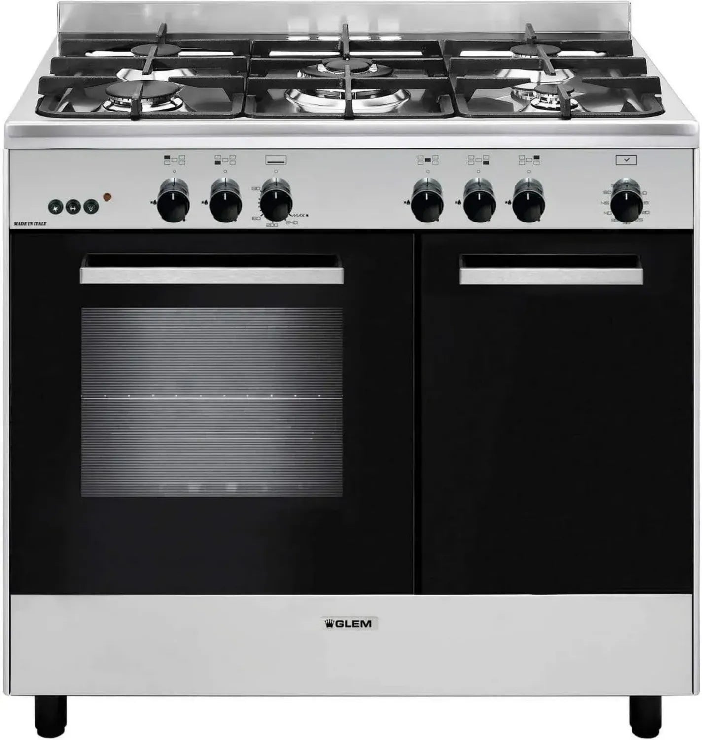 Cuisinière à Gaz Glem 90cm avec Catalyse - Modèle ALPHA GA96PCGIX