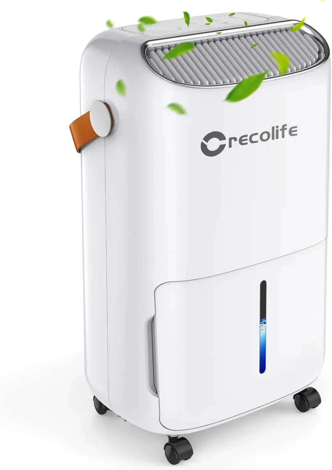 Déshumidificateur 12L/Jour, Ultra-Silencieux 42dB, Réservoir 2.5L, Drainage Continu, pour 20m²