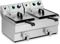 Friteuse Professionnelle Double Bac en Inox 18L - Royal Catering
