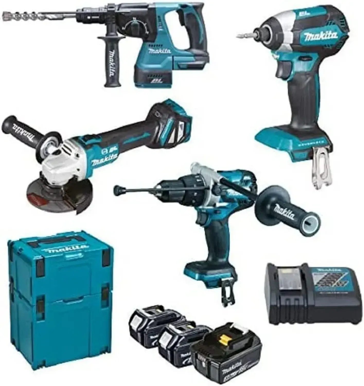 Kit d'Outils sans Fil 18V LXT avec 3 Batteries de 5,0 Ah et Coffret MAKPAC
