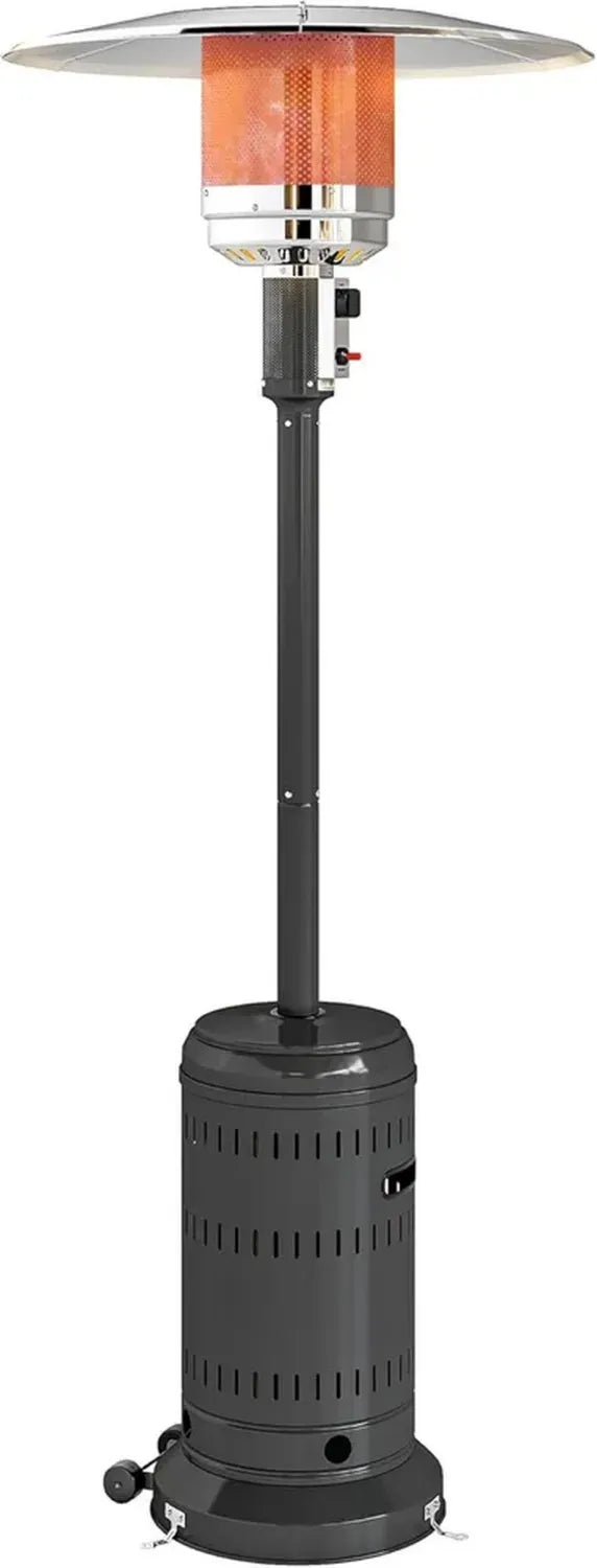 Chauffage Extérieur Portable 11 KW Noir - Sécurité Anti-Basculement et Roulettes