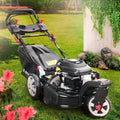 Tondeuse à gazon thermique BRAST 3 roues 224cc 53cm autoportée, vitesse réglable, mulching 4-en-1, bac 60L