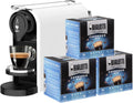 Machine à Café Expresso Bialetti Gioia PLUS, Compatible Capsules Aluminium, Inclut 48 Capsules, Exclusivement pour Capsules, Blanc