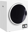 HOMCOM Sèche-linge Électrique 850W, Capacité 4 Kg, Acier Inoxydable, 4 Modes de Séchage, Installation Murale, Blanc