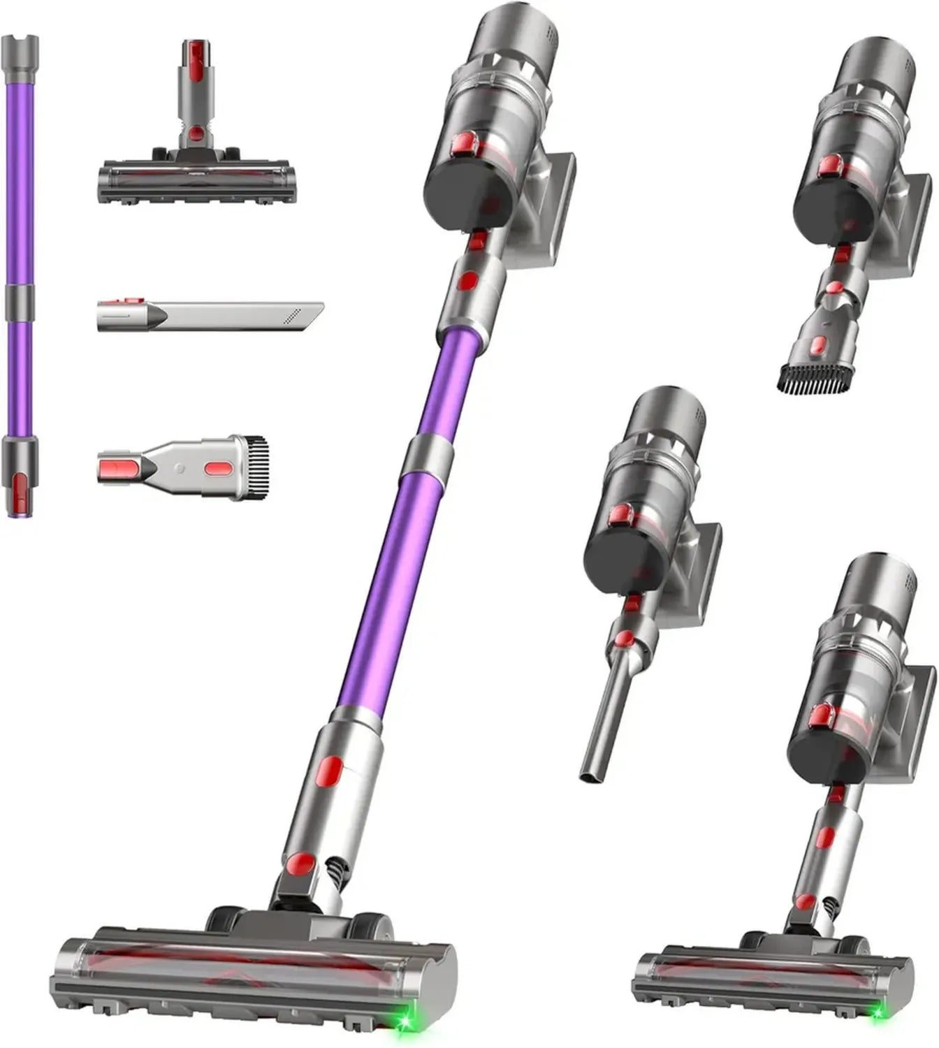 Aspirateur Balai sans Fil 70000 Pa Ultra-Silencieux avec Écran LED