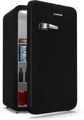 Réfrigérateur Rétro Klarstein Audrey Evo 90L - Silencieux, Thermostat Réglable, Porte Réversible, Compact pour Chambre et Bureau, Noir