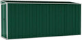 Cabane de Jardin Murale en Acier Vert 118x382x178 cm