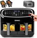 Friteuse à Air 2400W avec Doubles Paniers 5L et Écran Tactile