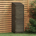 Cabane de jardin en bois de sapin massif anthracite 55x52x174,5 cm