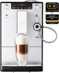 Machine à Café Automatique Melitta Solo Argent - Broyeur à Grains, Cappuccinatore, Écran LED, 1400W