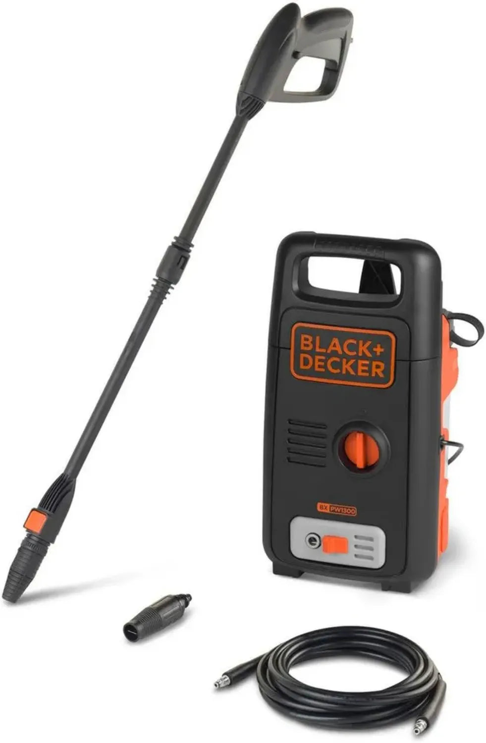Nettoyeur Haute Pression Black+Decker BXPW1300E, 1300 W, 100 Bars, 390 l/h