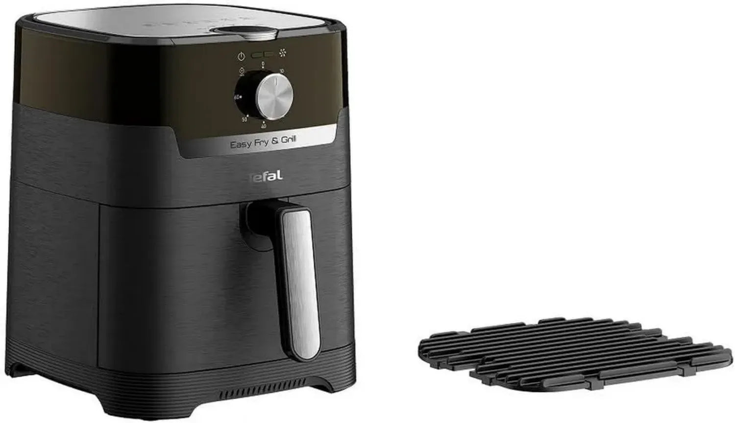 Tefal EY5018 Friteuse & Grill 2-en-1, Capacité 4,2L, Température Réglable, Minuteur, Noire