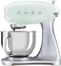 Robot Pâtissier Smeg SMF02PGEU 800W, 10 Vitesses avec Bol 4,8L, Vert d'Eau