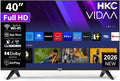 Téléviseur HKC 40 Pouces FHD avec WiFi et Bluetooth, Triple Tuner et AirPlay