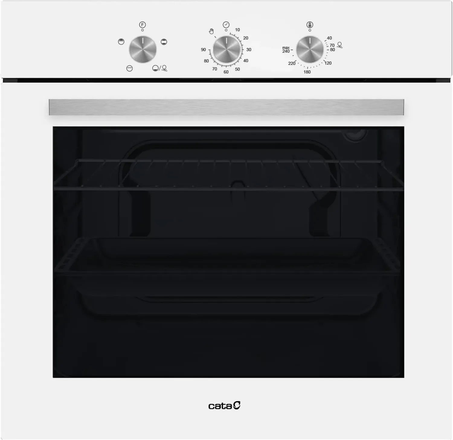 Four encastrable Cata SES 6204 WH, 66 L, 60 cm, Blanc, 4 fonctions