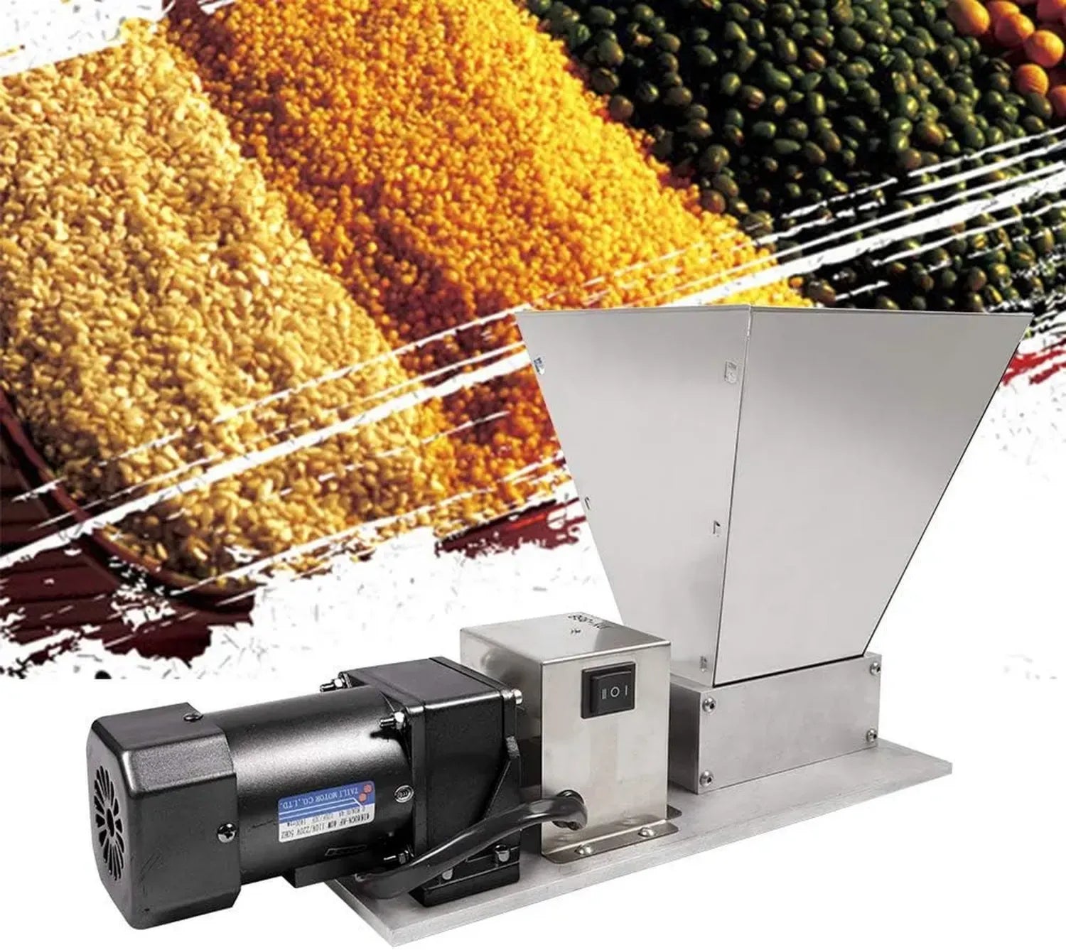 Moulin Électrique Multifonction 4L, 220W, 20kg/h, Pour Céréales et Grains