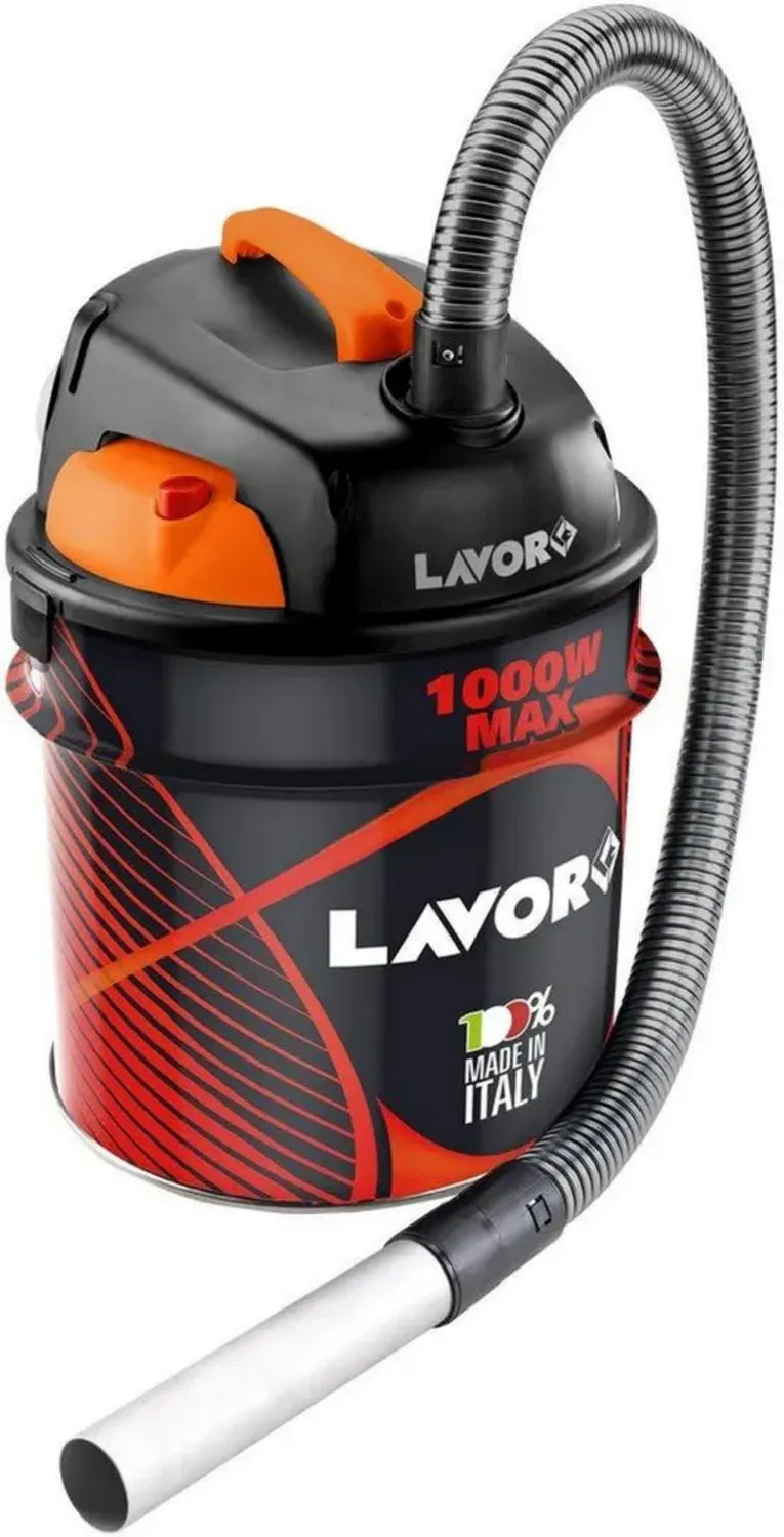 Aspirateur de Cendres Lavor Ashley 901, Débit 30,4 l/s, 150 mbar, Puissance 800-1000W, Réservoir 18L