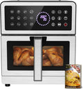 Grande Friteuse à Air 8L Sans Huile, 12 Programmes Automatiques 2150W, Élément Chauffant Double avec Lumière Intégrée, Idéale pour Toute la Famille