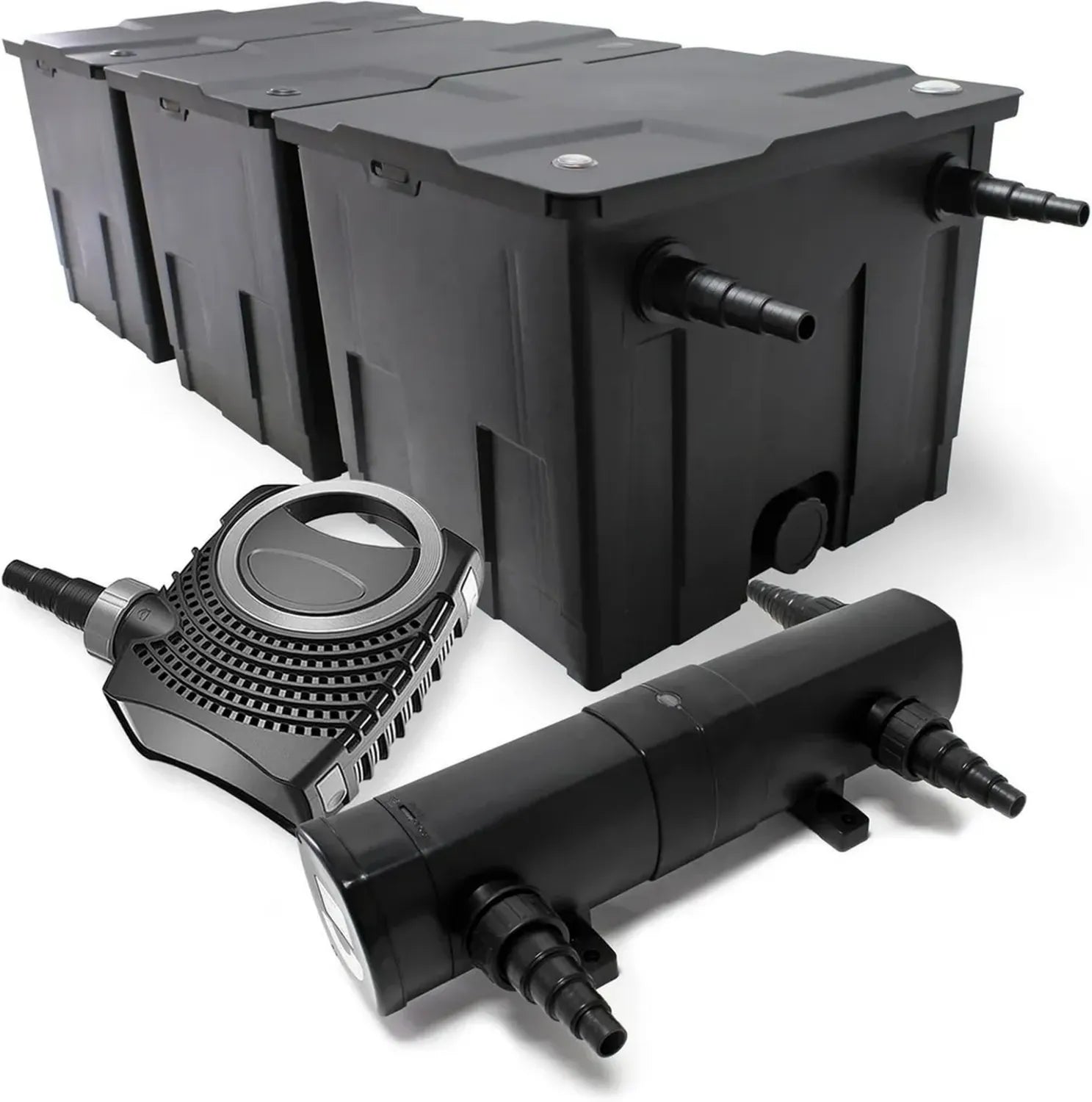 Système de Filtration pour Bassin jusqu'à 90000 L avec Pompe 10000 L/h et Lampe UVC 36W